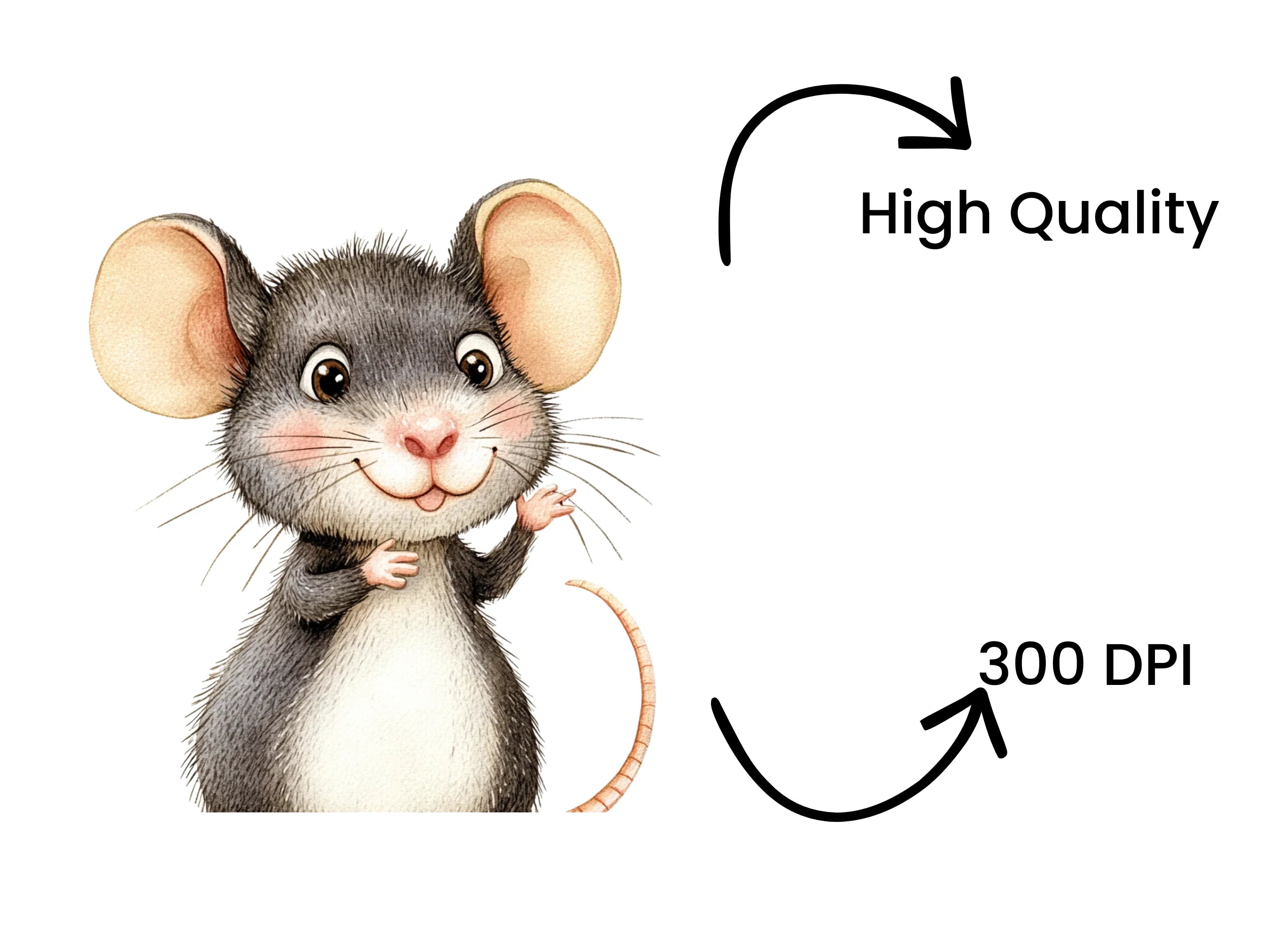 Cute Mouse Clipart Bundle