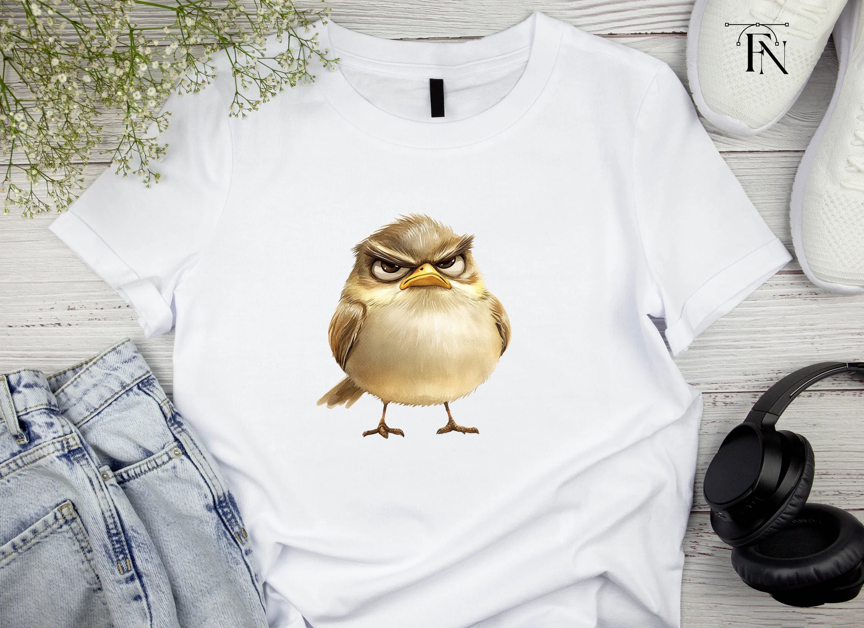 Grumpy Bird Clipart Bundle