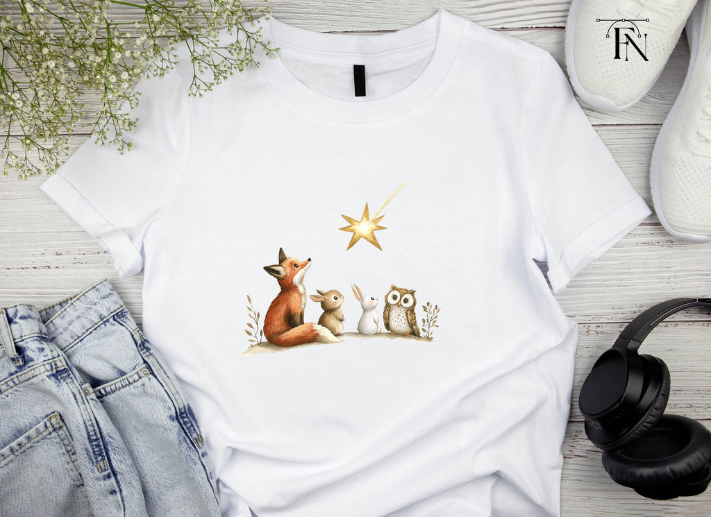 Woodland Animals Stargazing Clipart Bundle