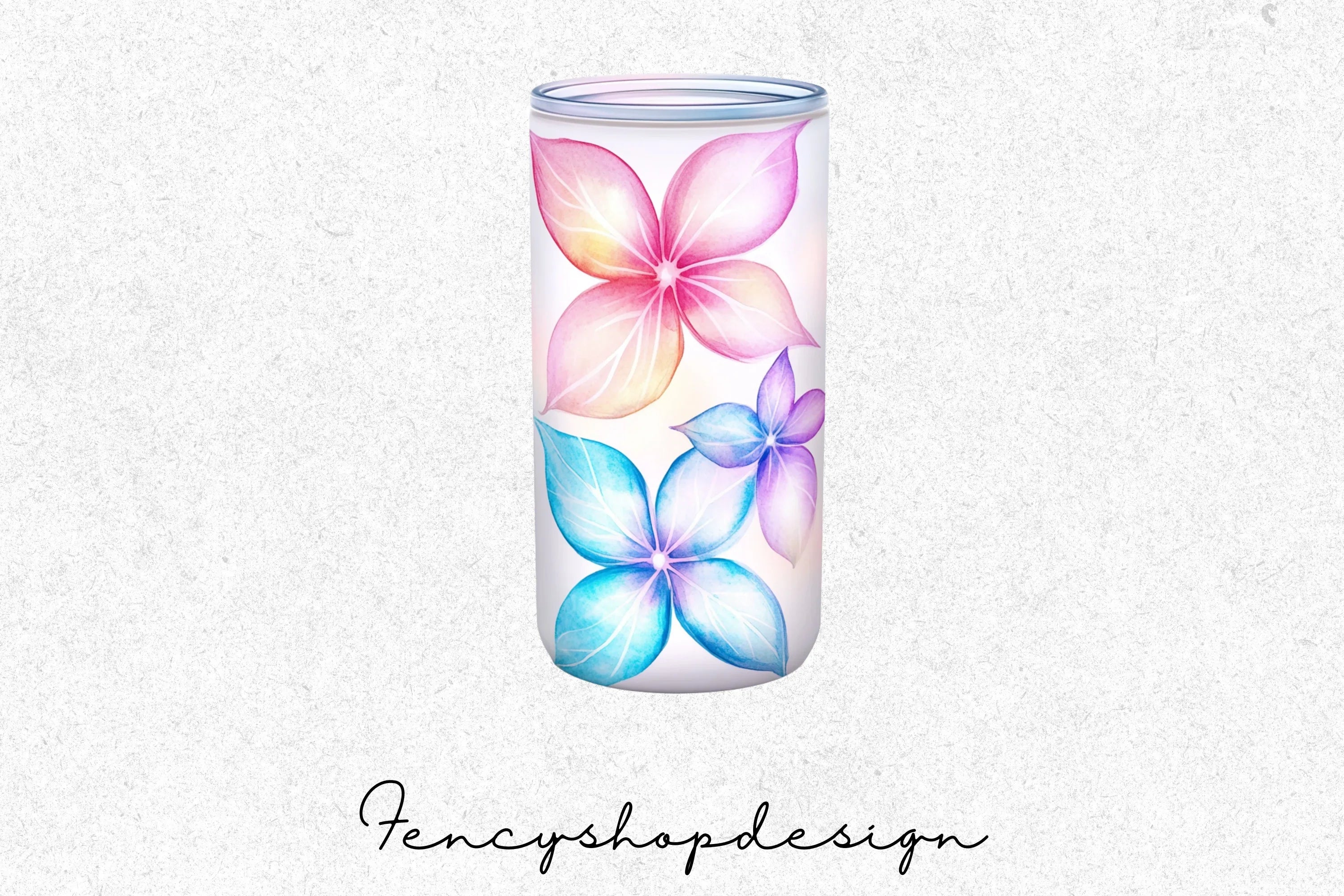 Vibrant Floral Tumbler Clipart Bundle