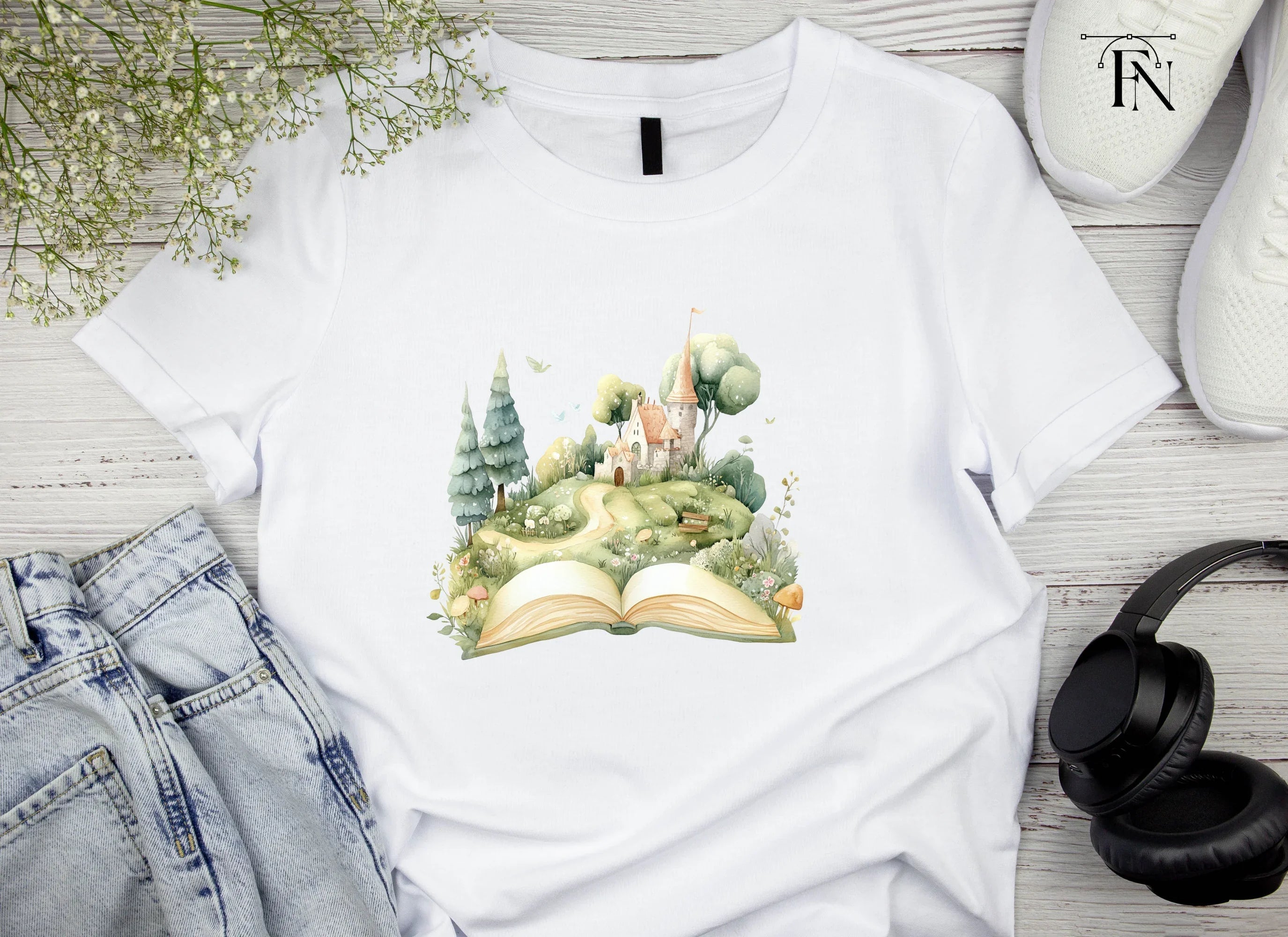 Fantasy Castle Pop Up Book Clipart Bundle