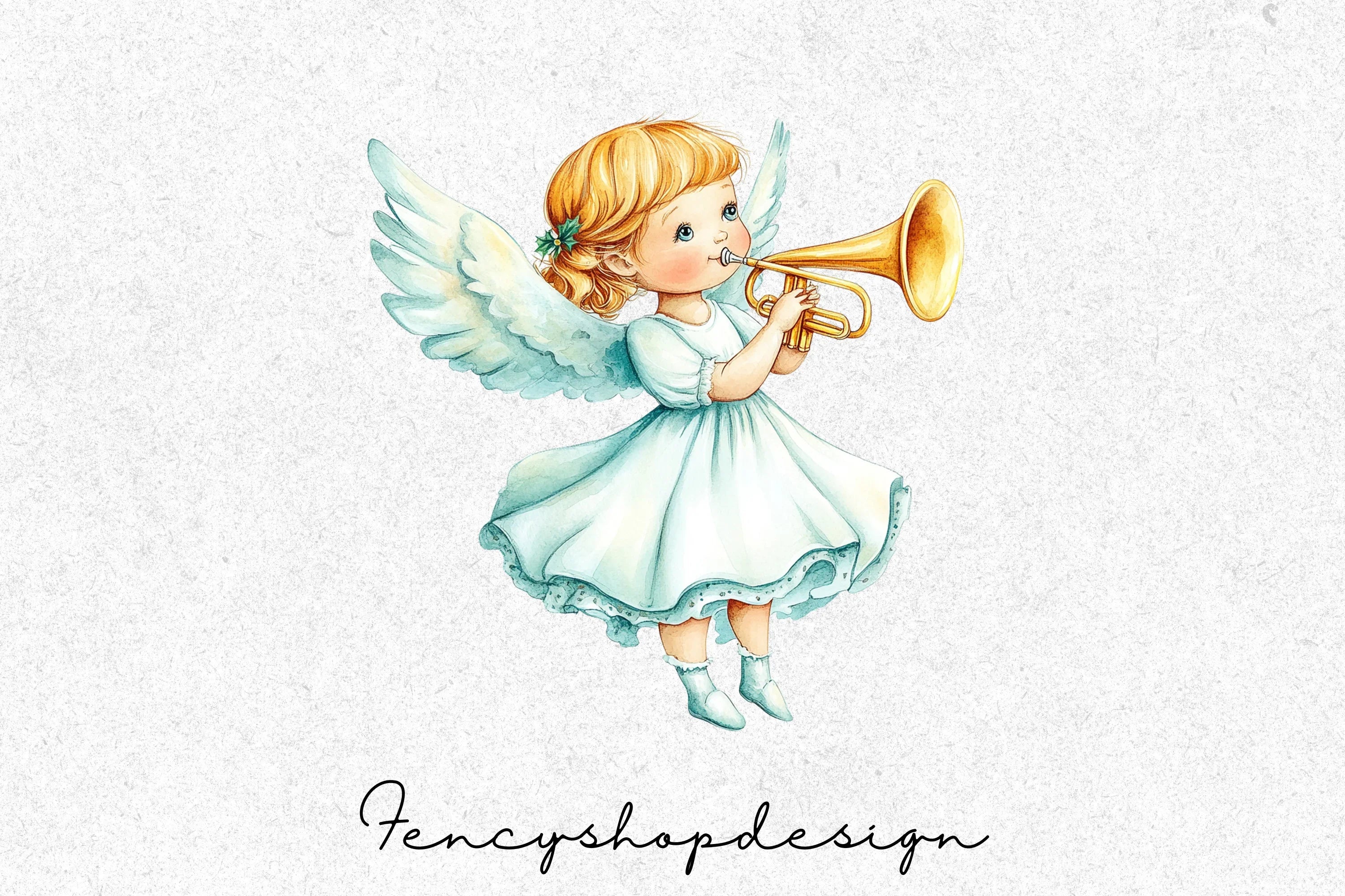 Christmas Angels and Bauble Clipart Bundle