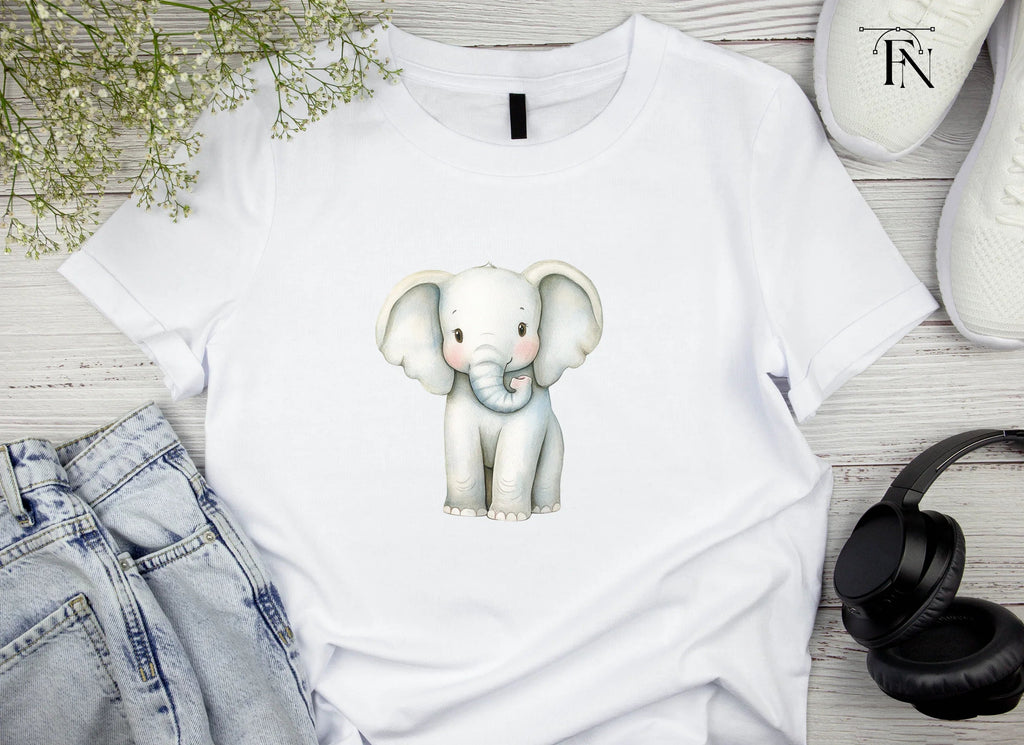 Cute Baby Elephant Clipart Bundle