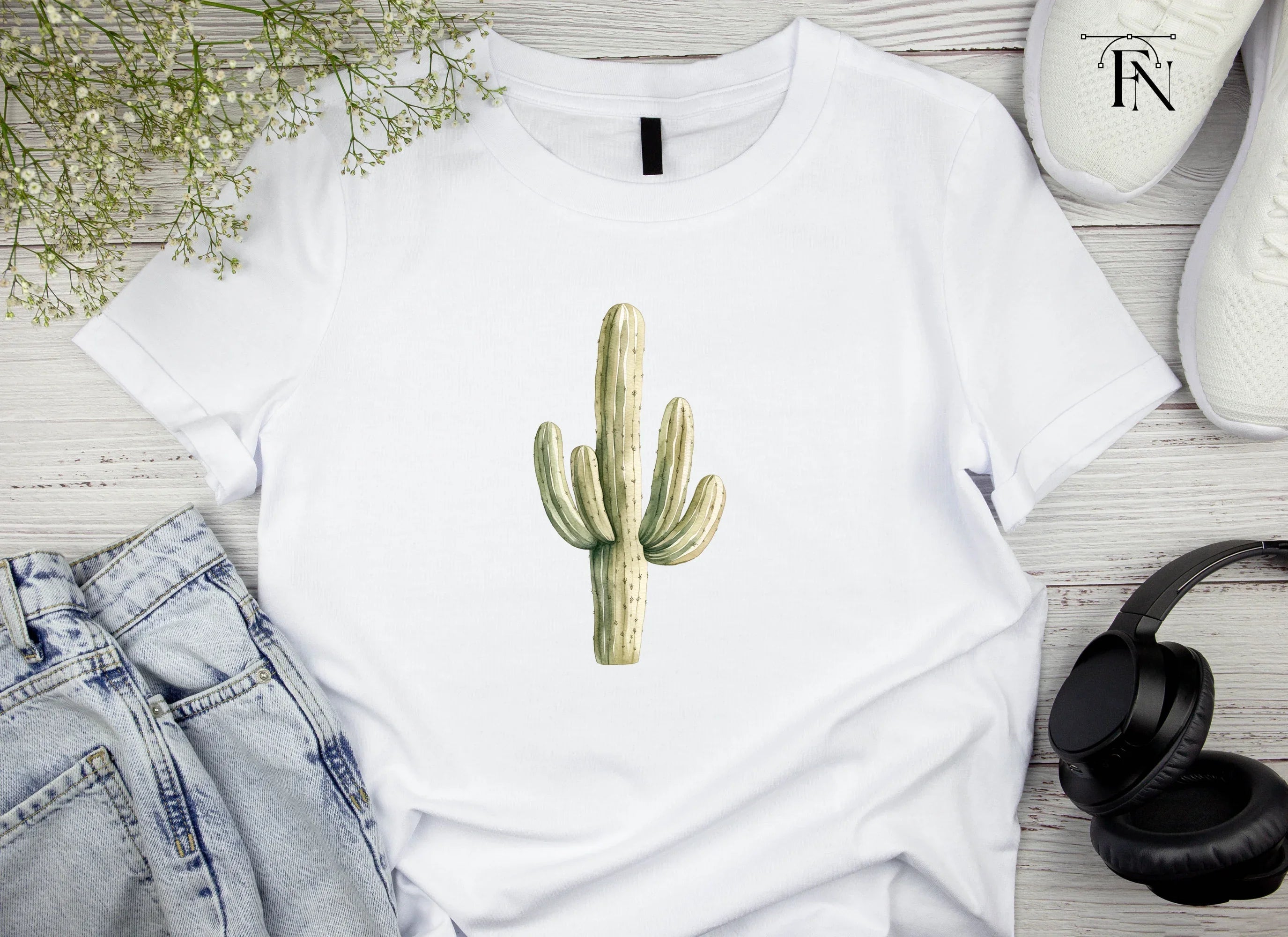 Saguaro Cactus Clipart Bundle