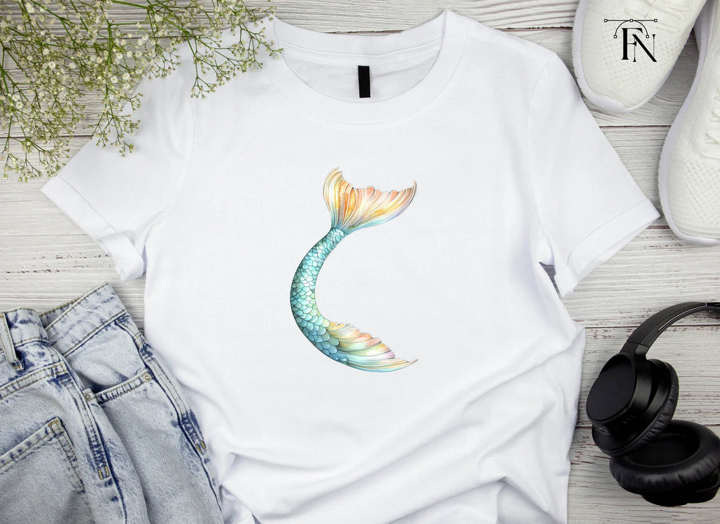 Colorful Mermaid Tail Clipart Bundle