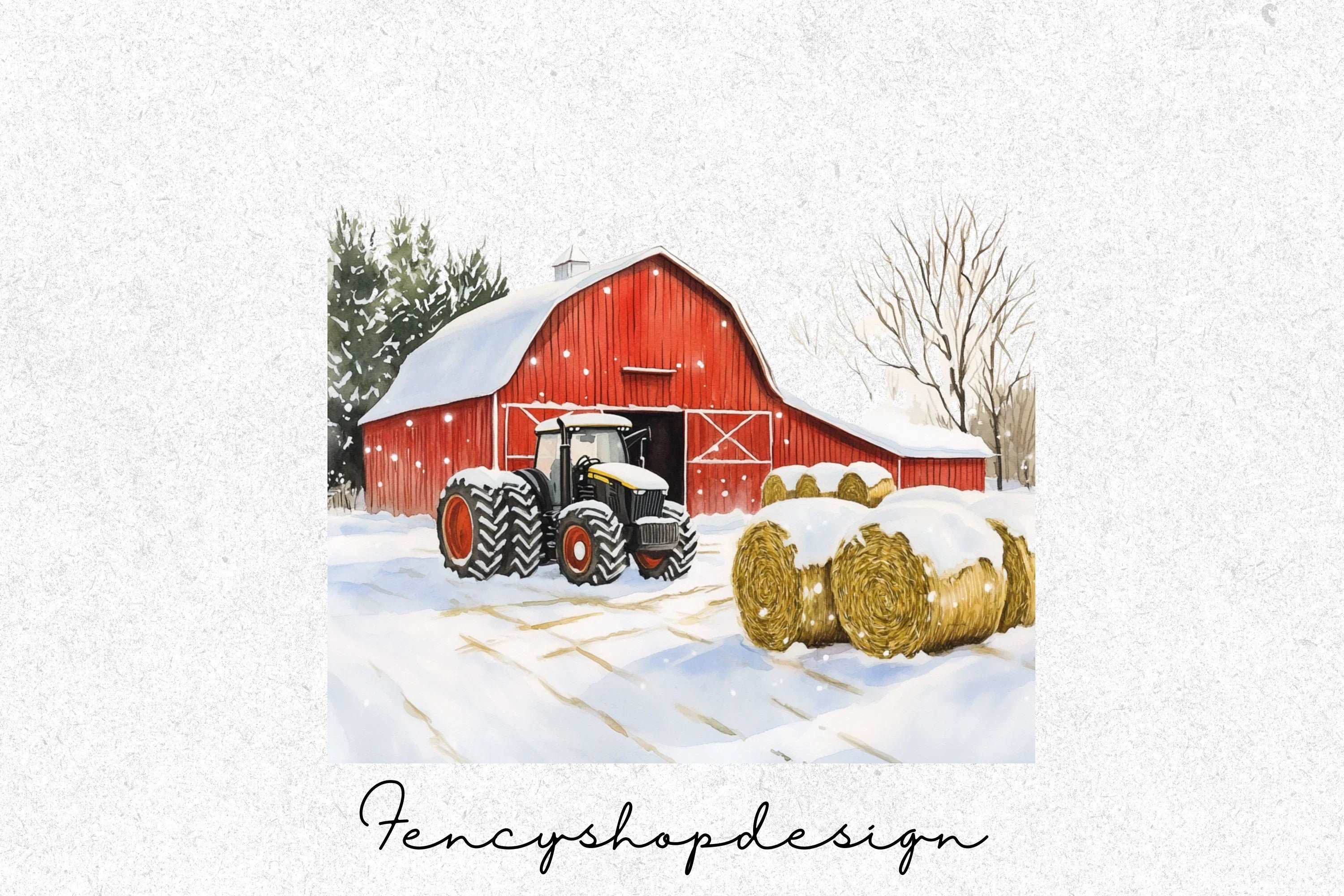 Winter Village Clipart Bundle