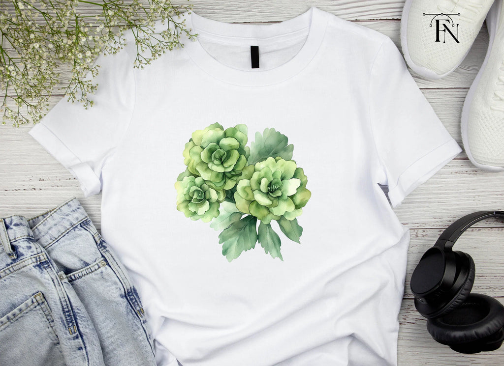 Green Floral Clipart Bundle
