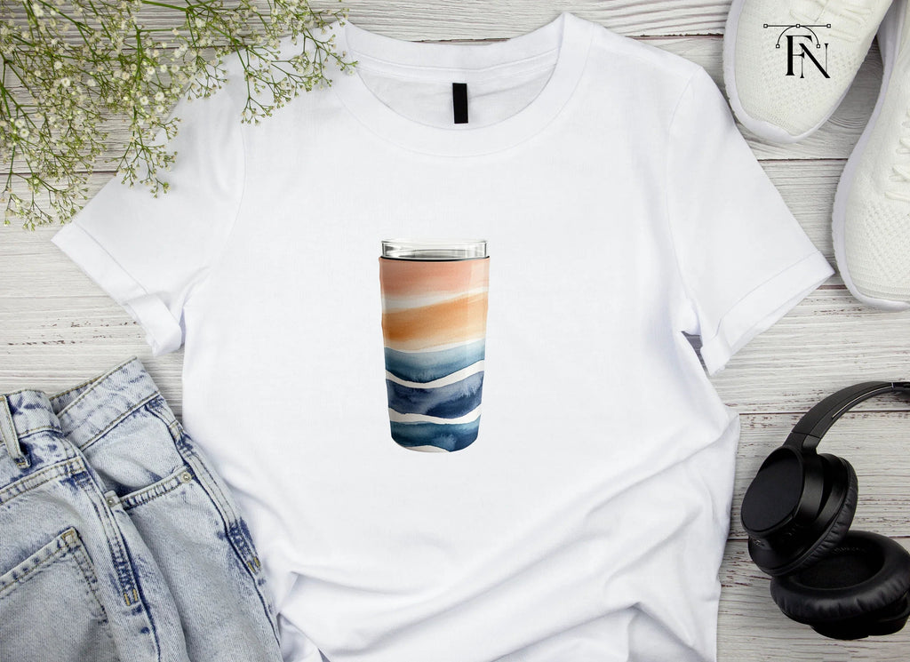 Abstract Waves Tumbler Clipart Bundle