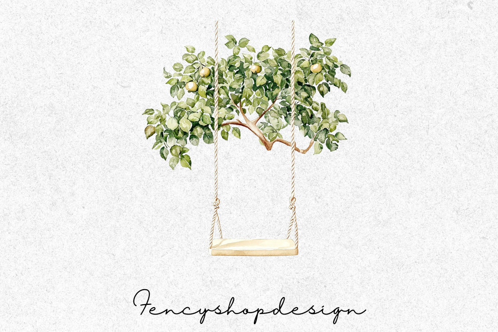 Tree Swings Clipart Bundle
