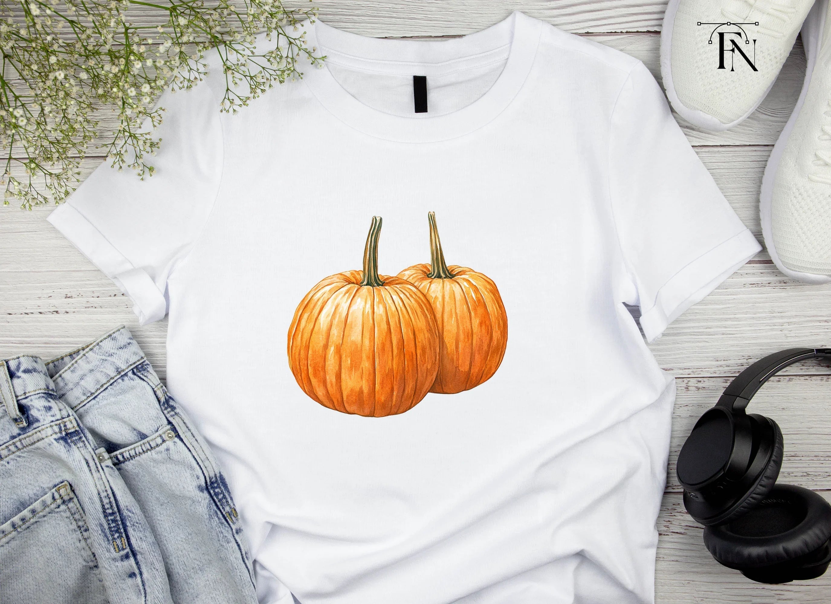 Autumn Harvest Pumpkin Clipart Bundle