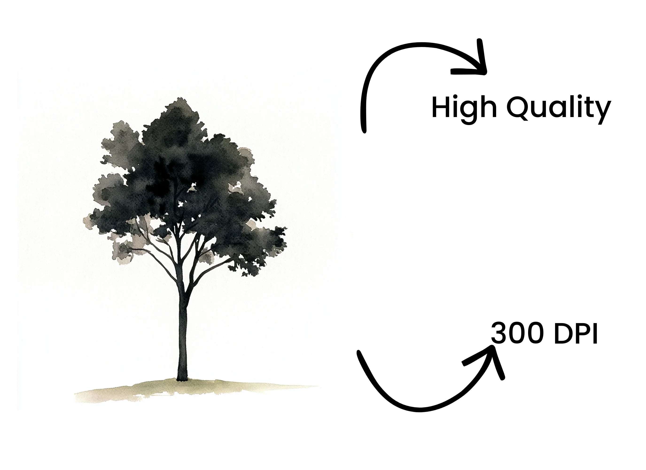 Abstract Tree Illustrations Clipart Bundle