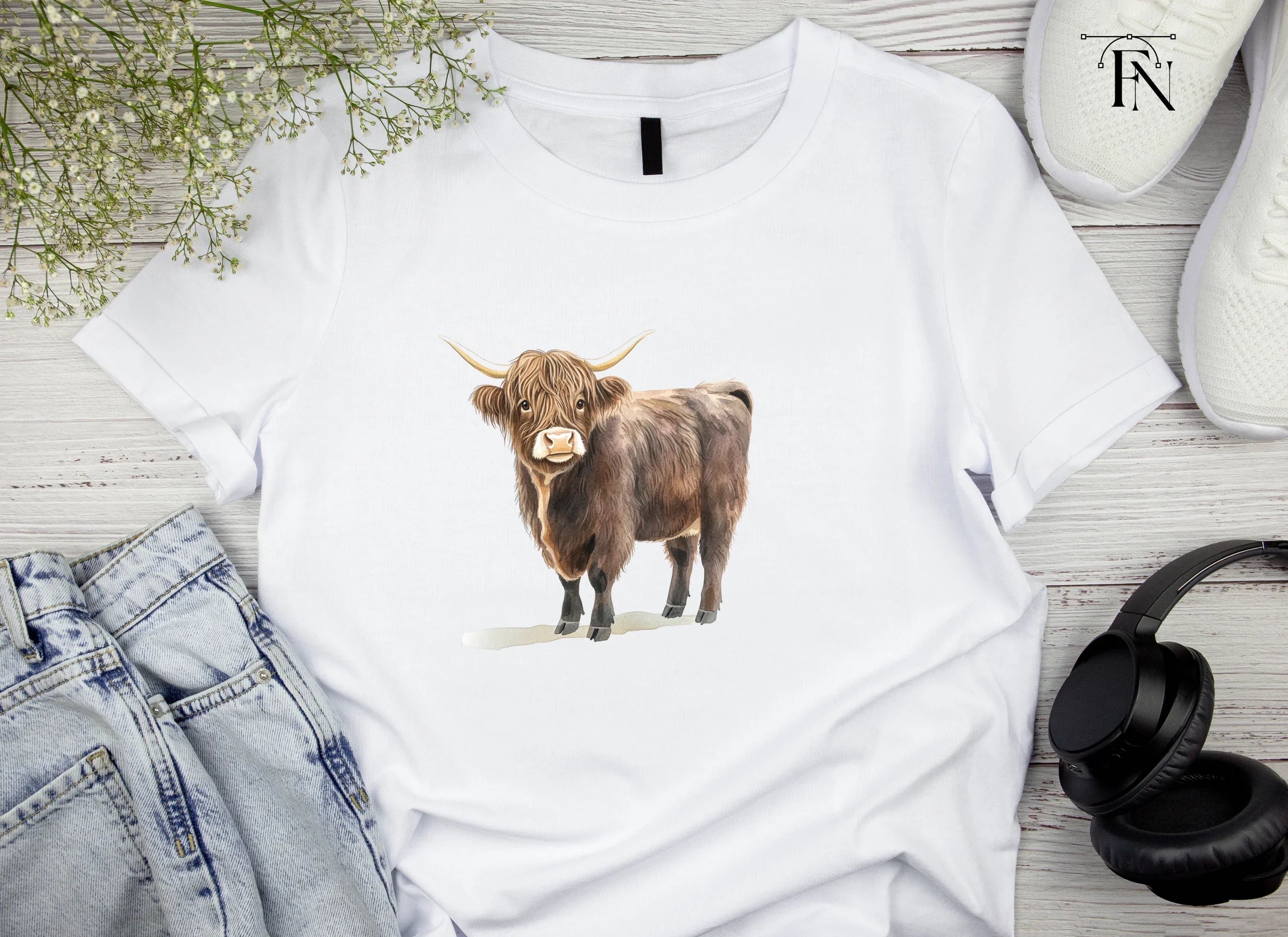 Highland Cow Clipart Bundle