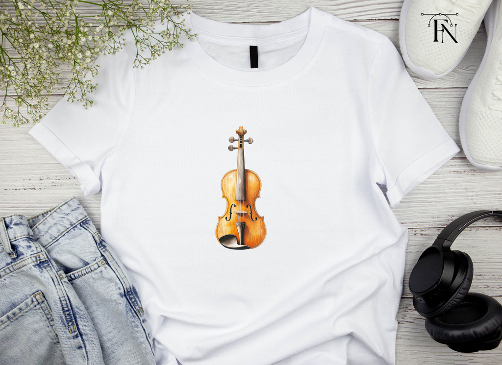 Violin with Musical Notes Clipart Bundle