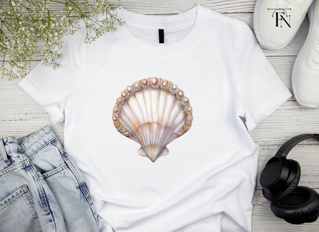 Elegant Seashell Jewels Clipart Bundle