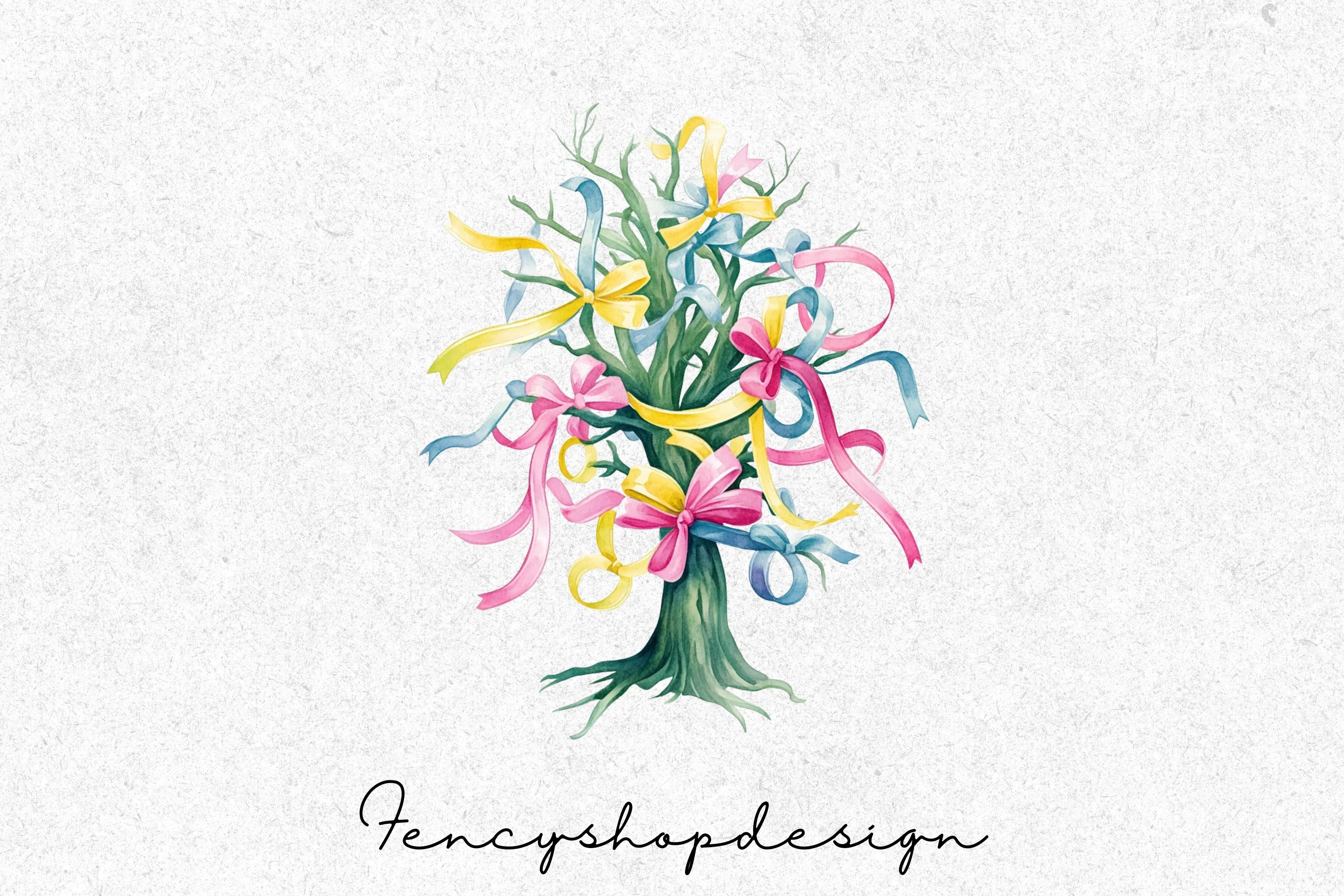 Whimsical Fantasy Tree Clipart Bundle