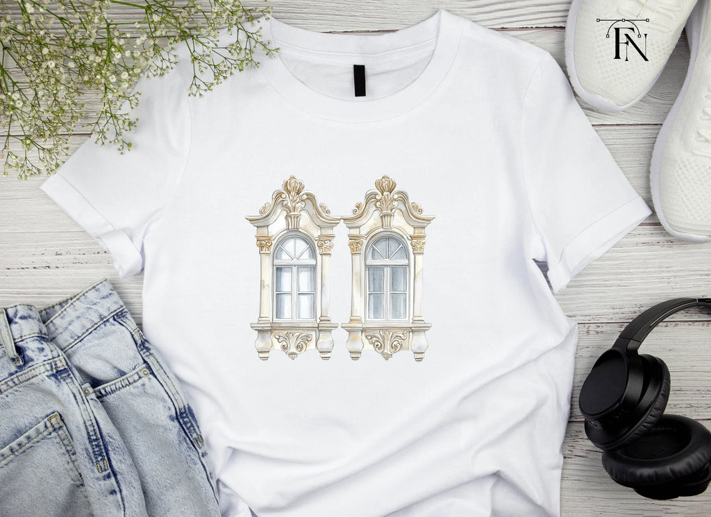 Baroque Ornate Windows Clipart Bundle