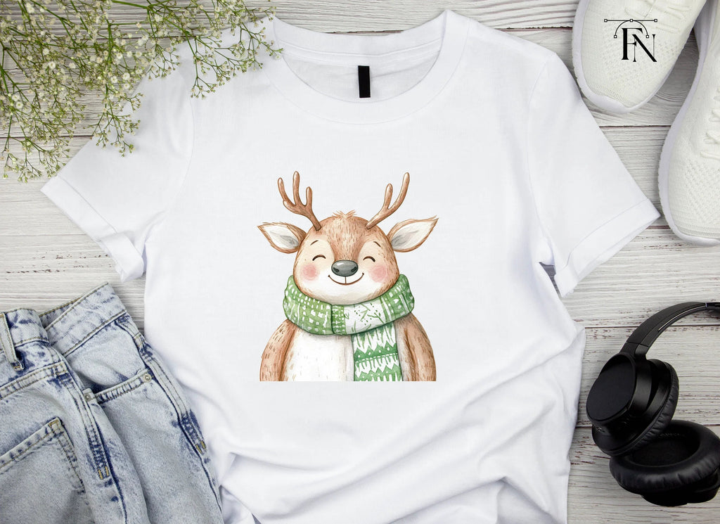 Cute Winter Reindeer Clipart Bundle