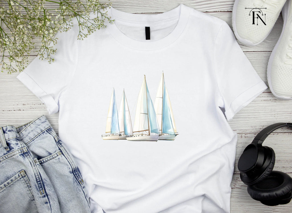 Sailboat Fleet Clipart Bundle