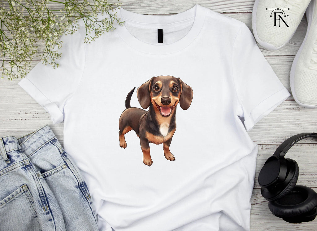 Happy Dachshund Puppy Clipart Bundle