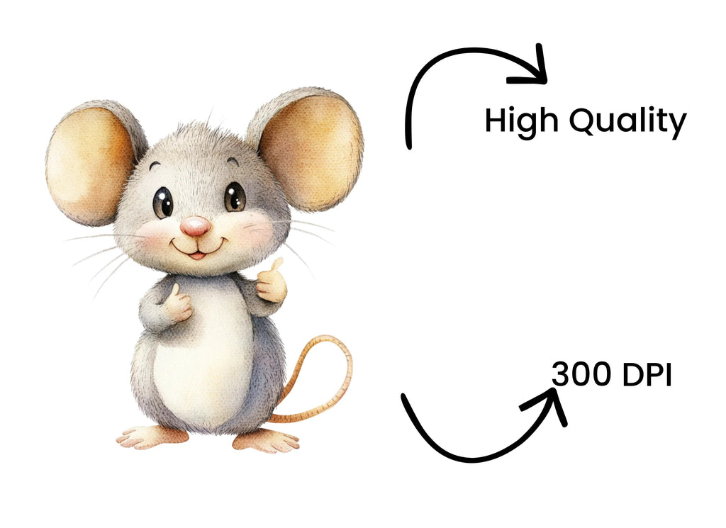 Cute Mouse Clipart Bundle