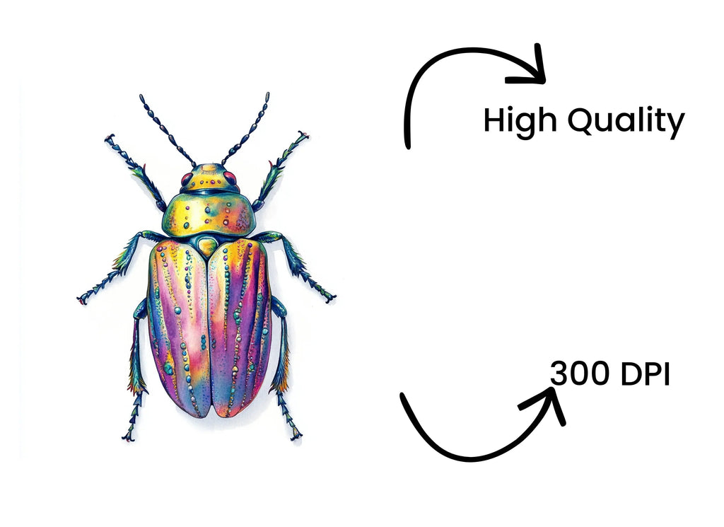 Vibrant Jewel Beetle Clipart Bundle