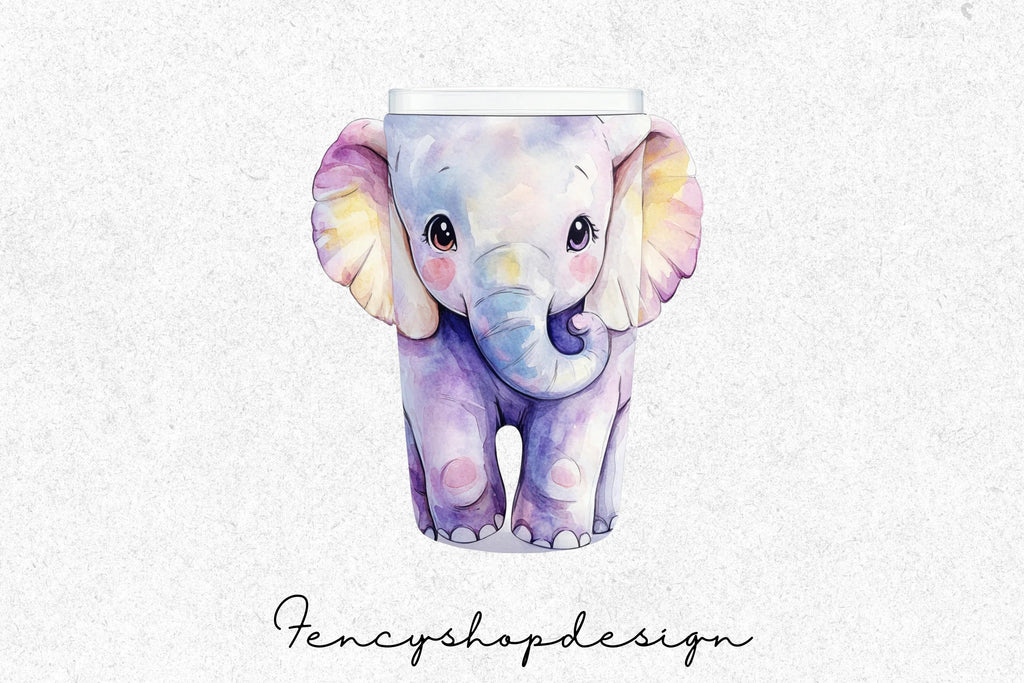 Cute Elephant Jar Clipart Bundle