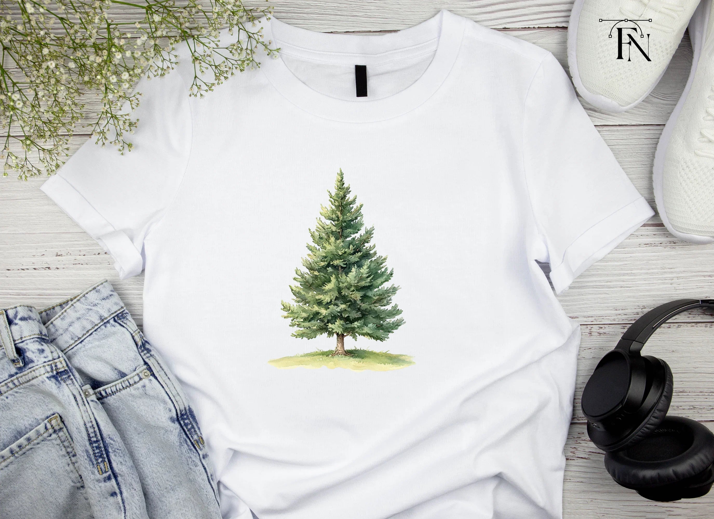 Pine Tree Clipart Bundle
