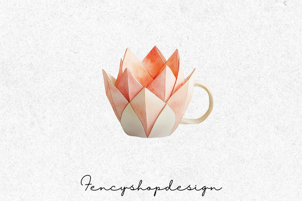 Lotus Flower Clipart Bundle