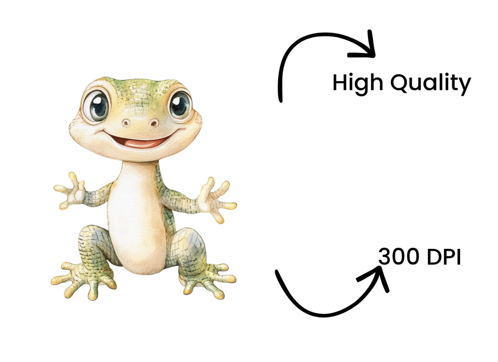 Adorable Lizard Clipart Bundle