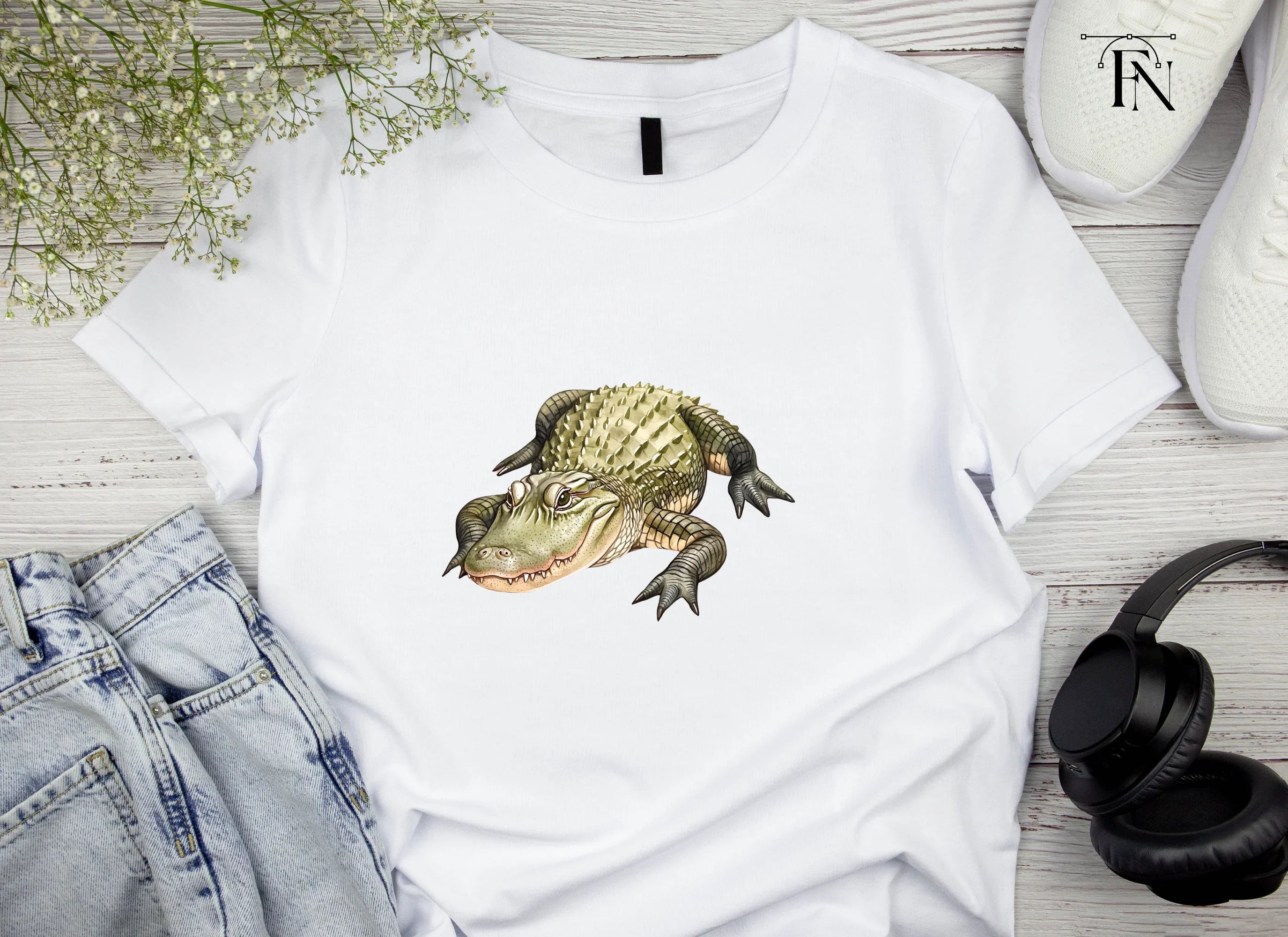 Alligator and Crocodile Clipart Bundle