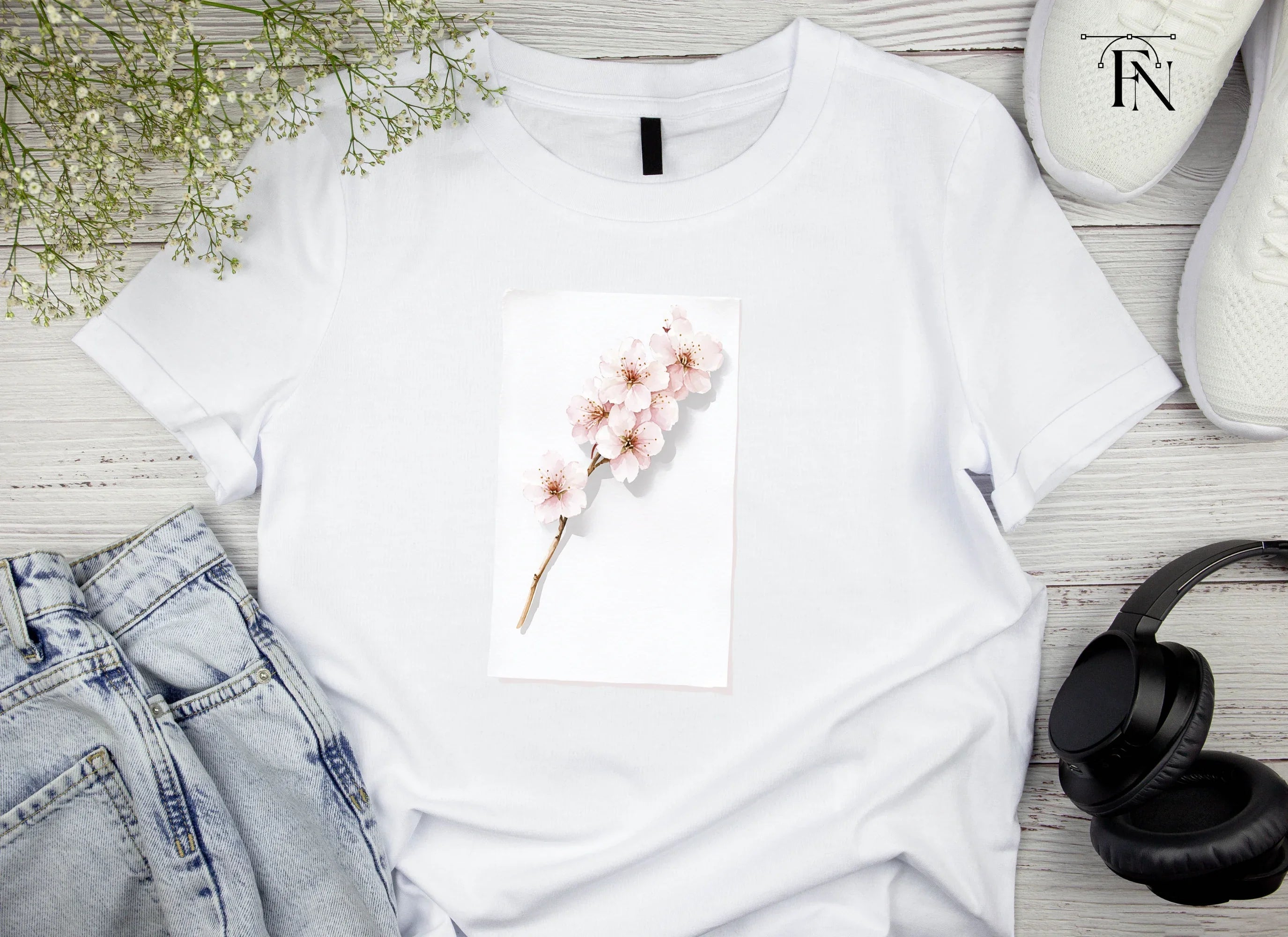 Delicate Cherry Blossom Clipart Bundle