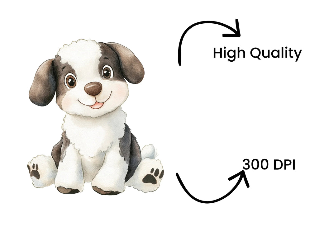 Cute Puppy Clipart Bundle