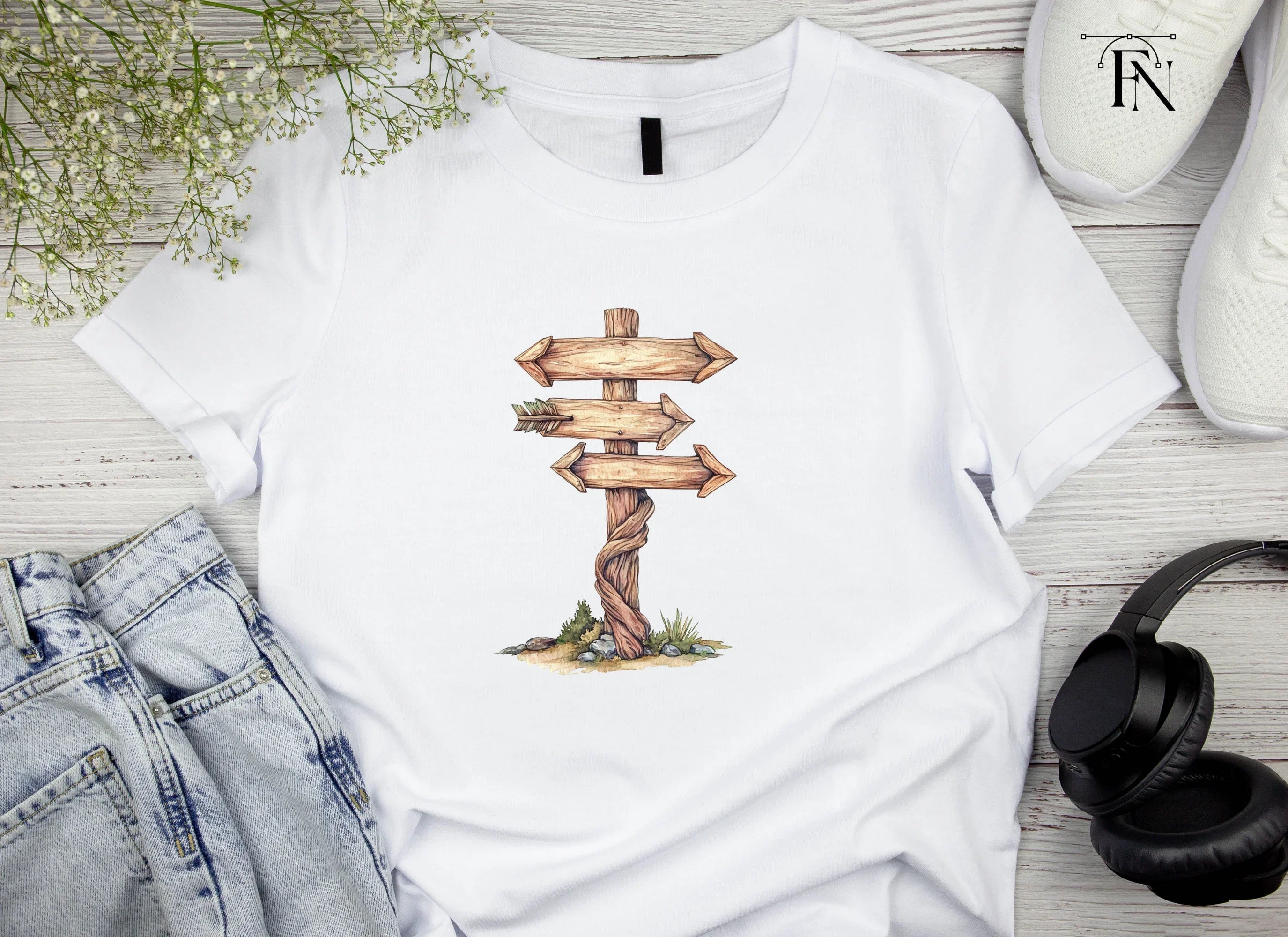Wooden Signpost Clipart Bundle