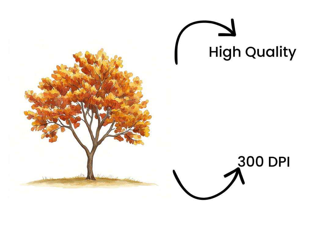 Autumn Trees Clipart Bundle