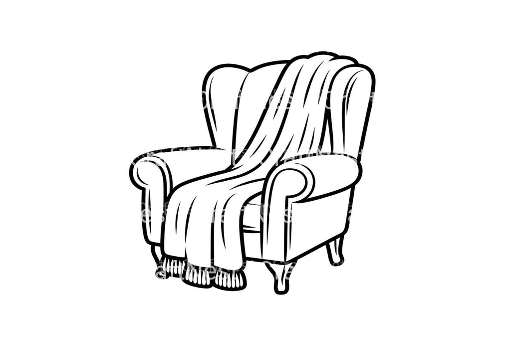 Cozy Armchair Autumn Coloring Books