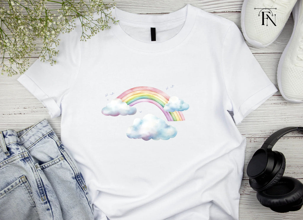 Dreamy Rainbows and Clouds Clipart Bundle