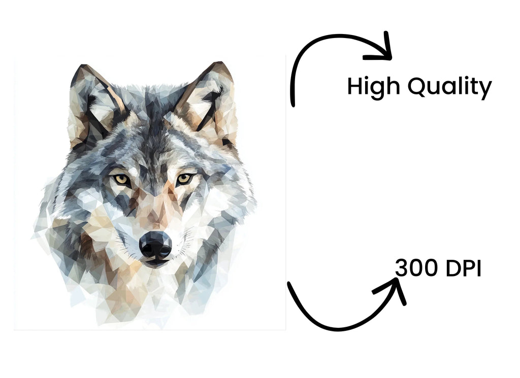 Wolf Head Clipart Bundle