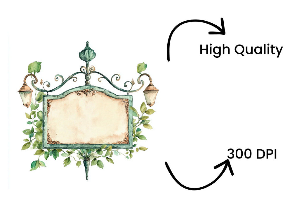 Elegant Vintage Frames Clipart Bundle