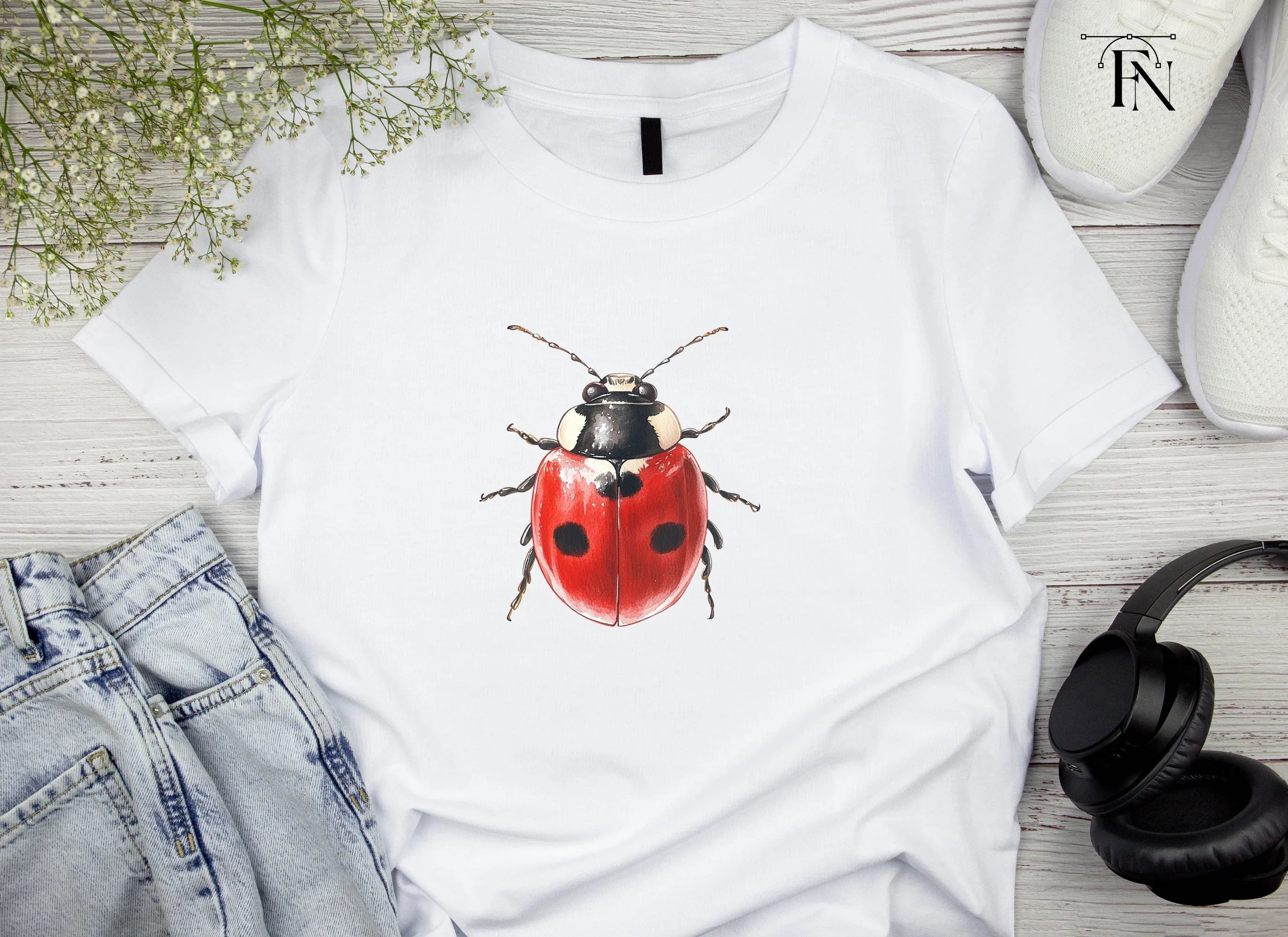 Cute Ladybug Clipart Bundle