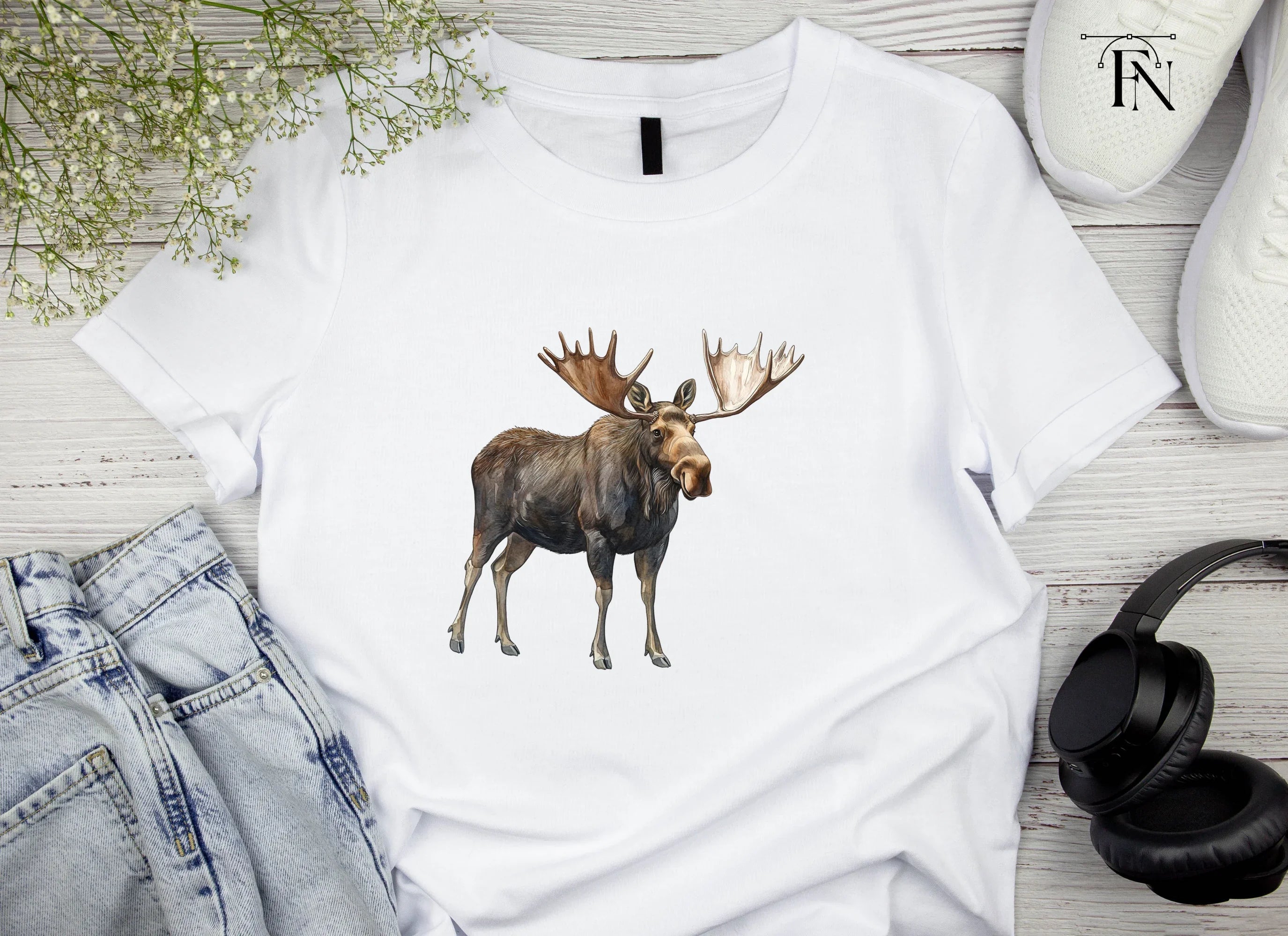 Majestic Moose Clipart Bundle