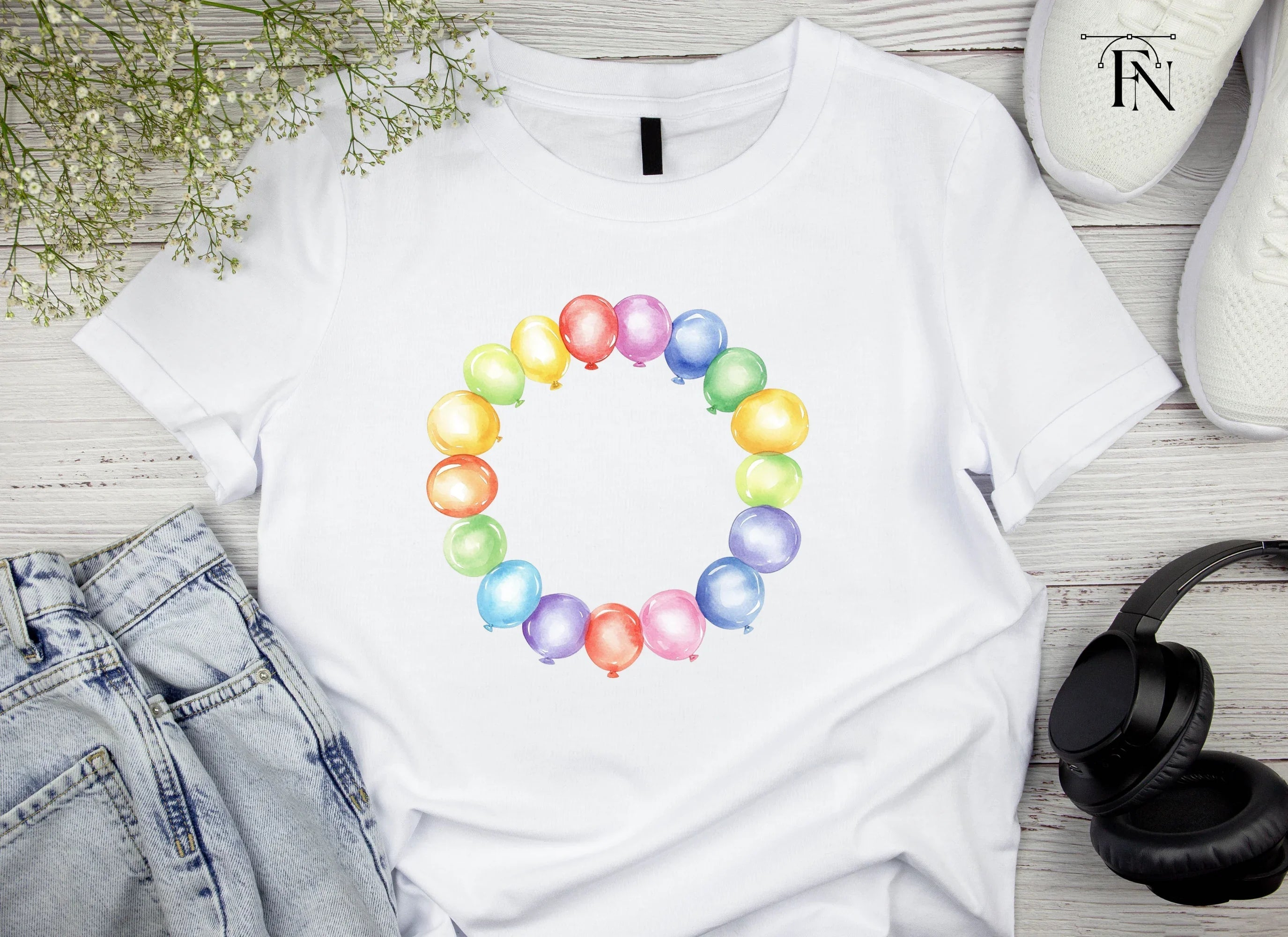 Balloon Frames Clipart Bundle