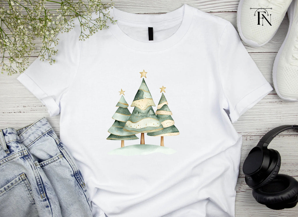 Christmas Tree Forest Clipart Bundle
