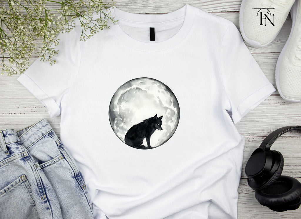Black Wolf Moon Clipart Bundle