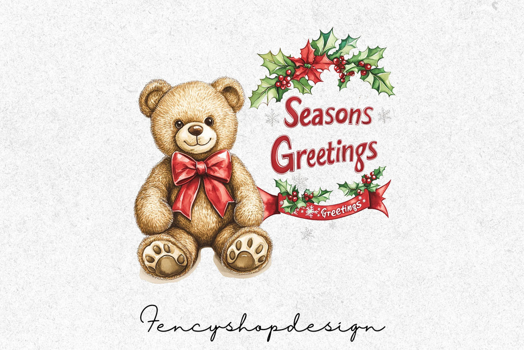 Festive Christmas Holiday Clipart Bundle