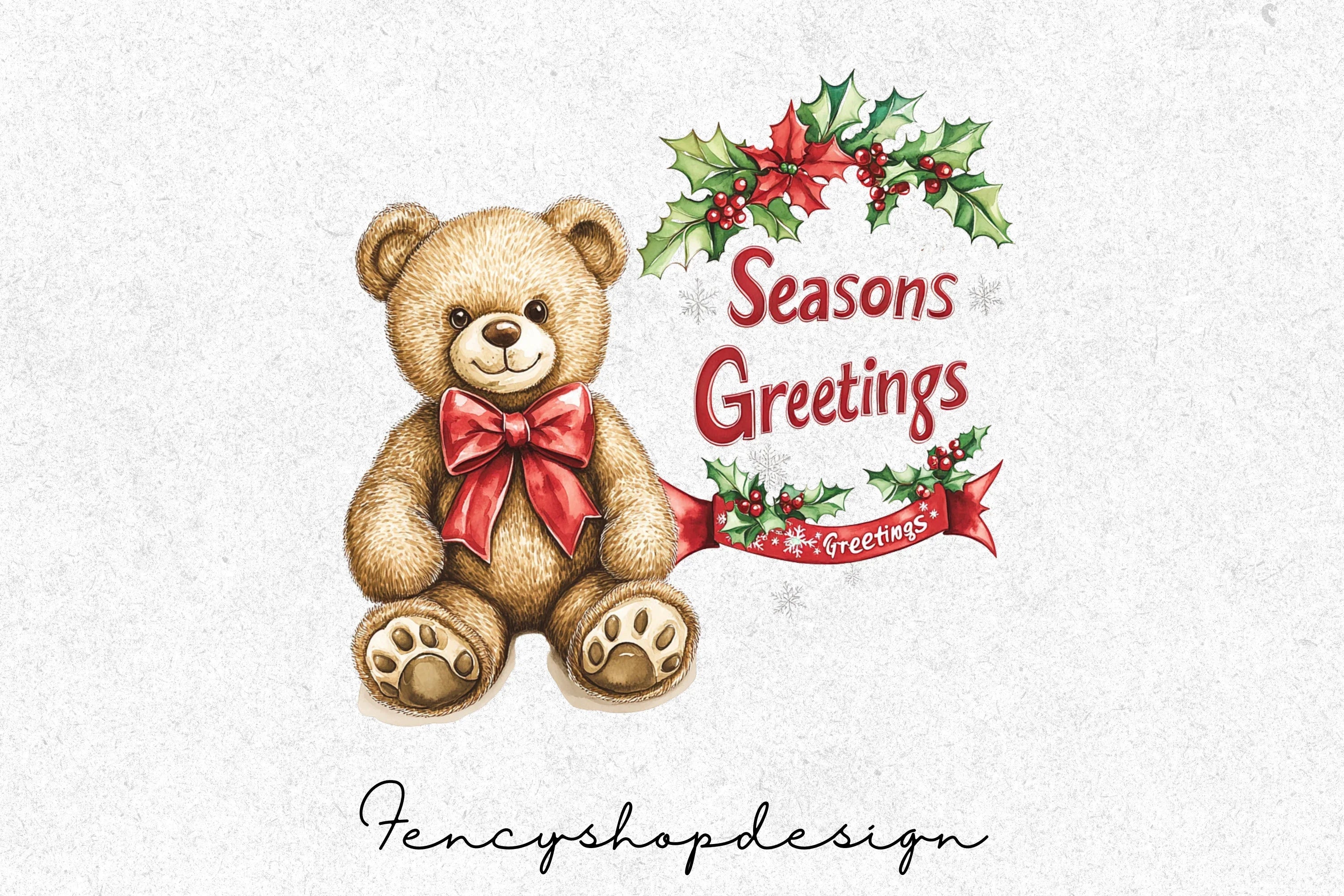 Festive Christmas Holiday Clipart Bundle