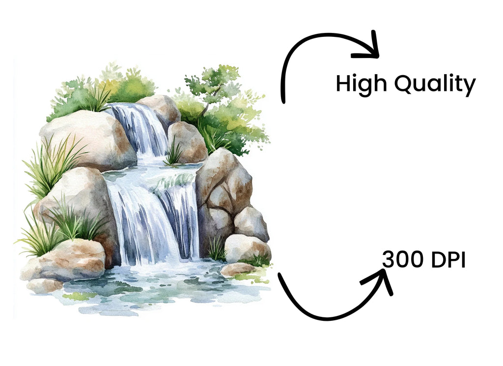 Waterfall Clipart Bundle