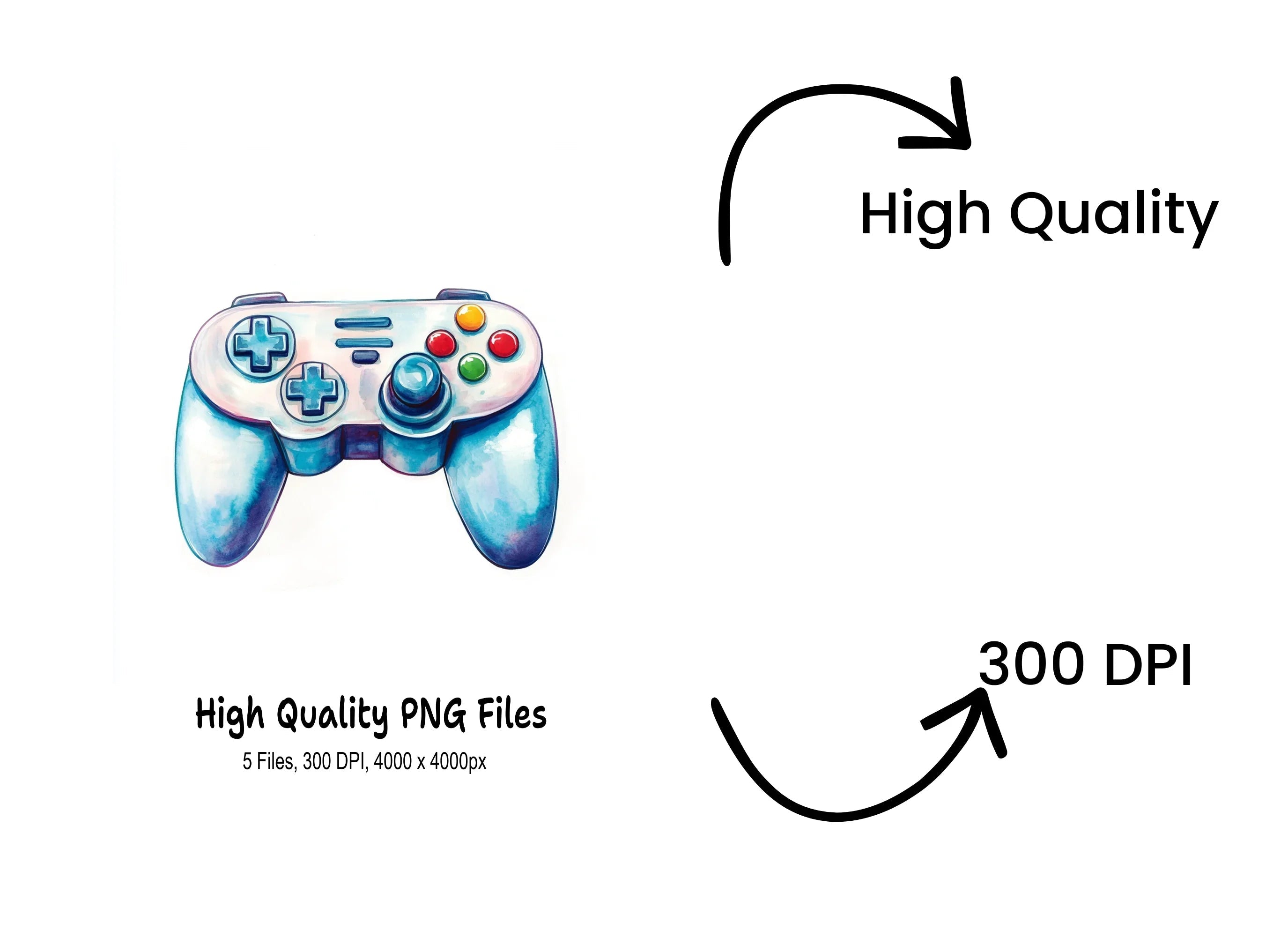 Gaming Controller Clipart Bundle