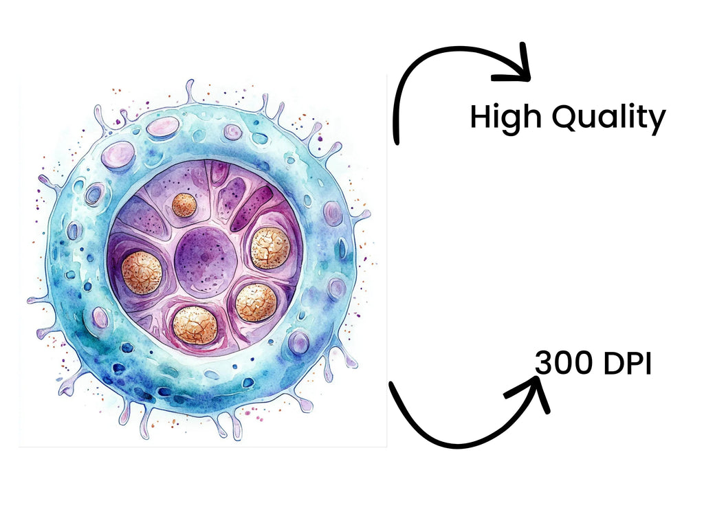 Vibrant Cell Structure Clipart Bundle