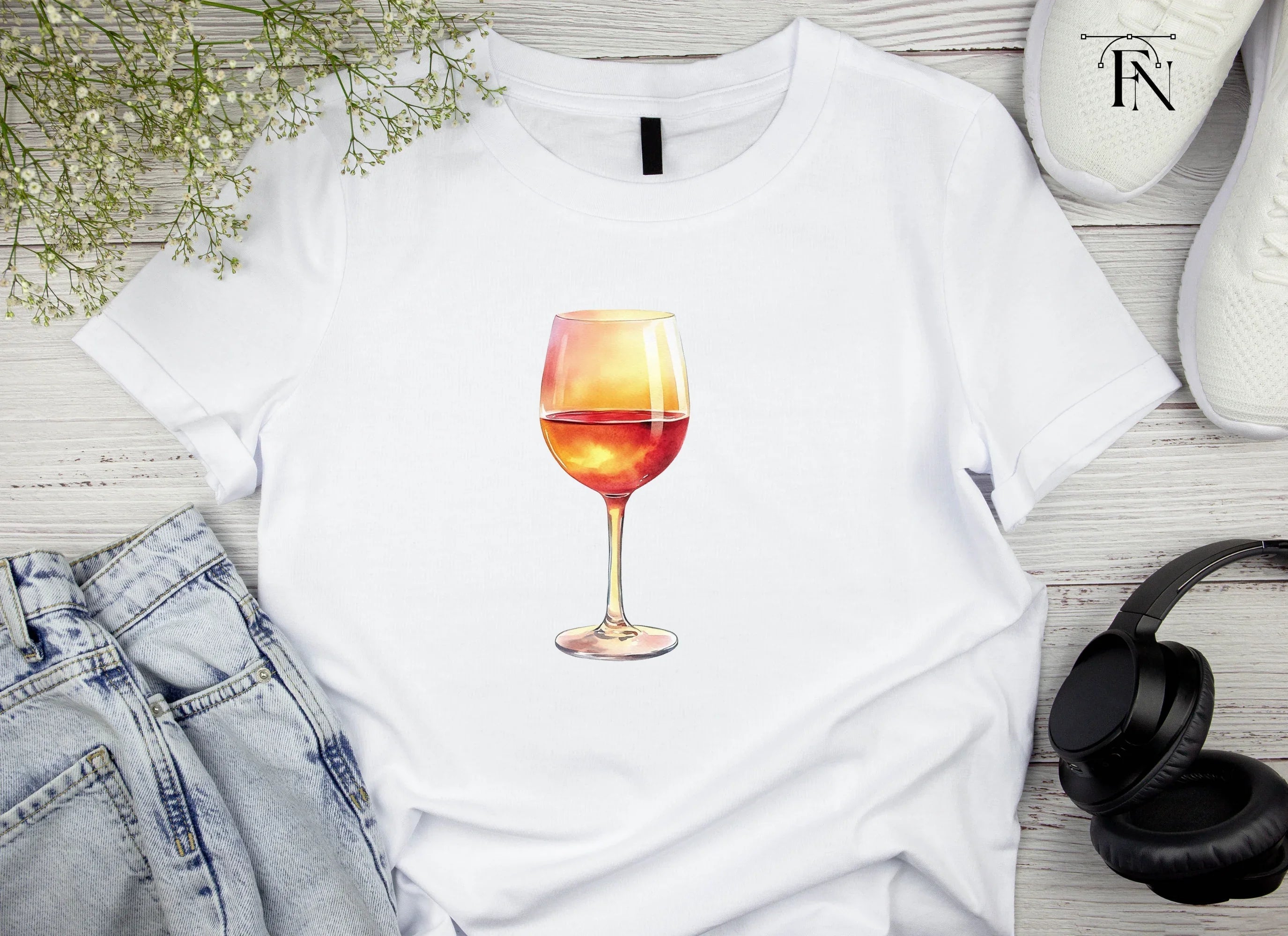 Wine Glass Clipart Bundle