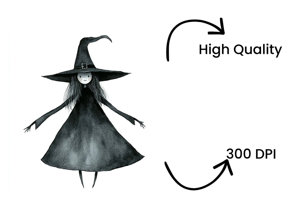Cute Witch Clipart Bundle